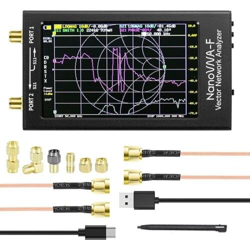 Nanovna-F Vector Network Analyzer 10Khz -1.5Ghz HF VHF UHF Antenna Analyzer 4.3Inch Press LCD Screen