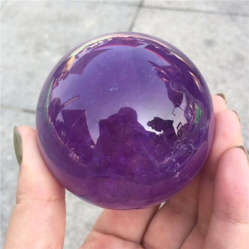 TOP High Quality Dark Purple Natural Amethyst Quartz Crystal Sphere Healing Amethyst Gemstone Crystal Ball 1pcs
