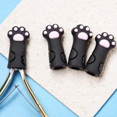 1Pcs Silicone Nipper Cover Sleeve Nail Cuticle Scissors Tweezers Cap for Nail Cuticle Scissors Manicure Pedicure Tools