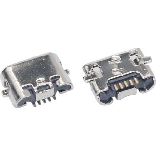 100PCS/Lot Reverse SMT Micro USB Female Jack/Socket Connector 5PIN 5P For Charging