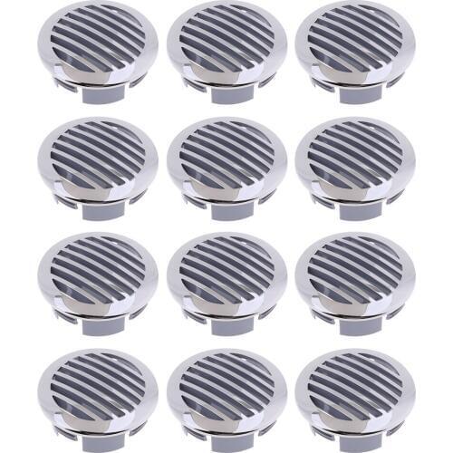 12Pcs 316 Stainless Steel Airflow Vent Cover, 3 inch Diameter, for RV Marine