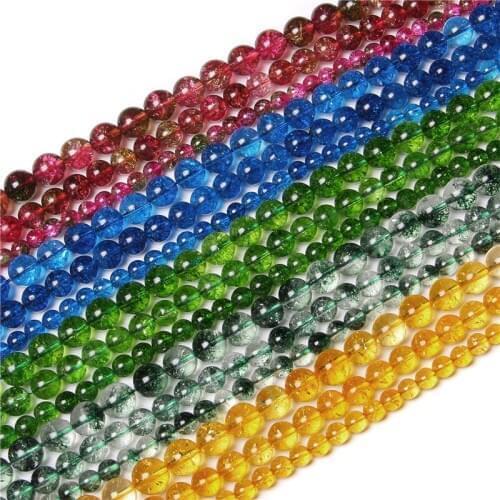 6/8/10mm Genuine Natural Quartz Crystal Beads Citrines Smooth Round Crystal Loose Beads For Jewelry Making Bracelets Diy 15.5"