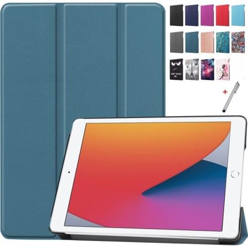 Funda for iPad 8 8th Generation Case 10.2 2020 PU Leather Folding Stand Tablet for iPad 7 8 7th Generation Case Cover Coque