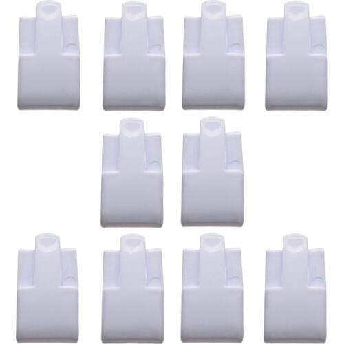 10pcs Finger Ring Display Stand Holder Organizer Box Shop Jewelry Tray
