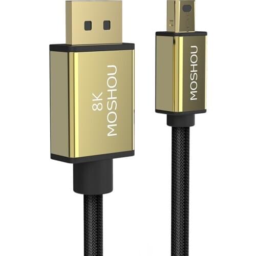 Mini DP to DP Cable 4K Male to Male Cord DisplayPort to Display Port Cable Adapter for PC HDTV Viedo Digital Mini Display Cable