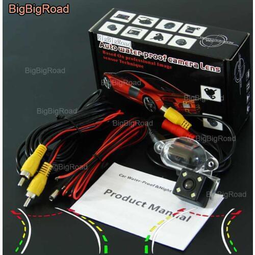 BigBigRoad Car Intelligent Dynamic Track Rear View Camera Night Vision Backup Camera For nissan nv200 Evalia Terrano 1995~2005