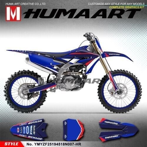 HUMAART Complete Graphics Kit Racing Logo Decals Stickers for YZ450F YZ250F YZ250FX YZF250 YZF450 2018 2019 2020 2021