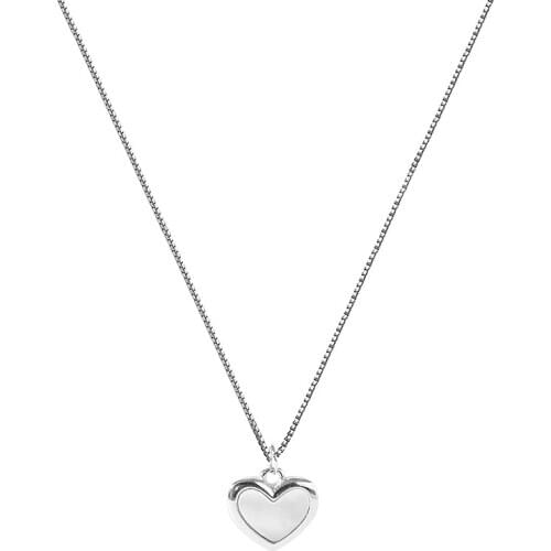 Short choker jewelry 925 sterling silver clavicle chain with love necklace ins shell pendant necklace for female gifts