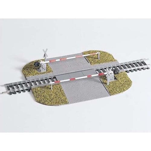 Miniature model 1:87 HO ratio Road rail crossing barrier 55725 Urban building model Building model of train sand table