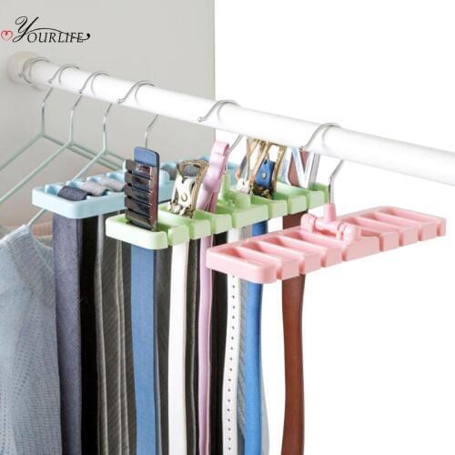 OYOURLIFE Multi-function Wardrobe Storage Rack Closet Belt Tie Scarf Non-slip Hanging Hanger Wardrobe Finishing Organizers Rack