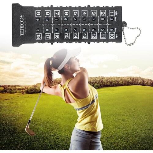 Reusable Useful Golf Tally Keeper 18 Hole Scoreboard Golf Accessory Golf Score Card Counter Anti-crack For Exercise