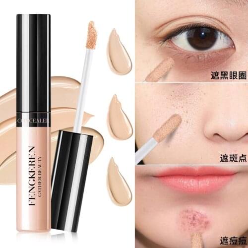 Natural Concealer Liquid Cover Dark Circles Isolate Moisturizing Foundation Waterproof Sweatproof Long Lasting Concealer TSLM1