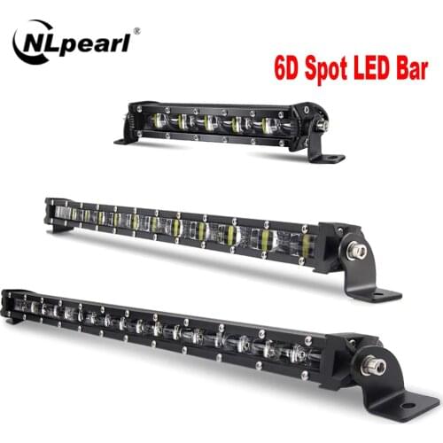 NLpearl 7 13 20 Inch LED Light Bar Off Road 12V 24V Spotlight LED Bar for 4x4 Atv Suv Lada Truck Boat Car Barra LED Headlights