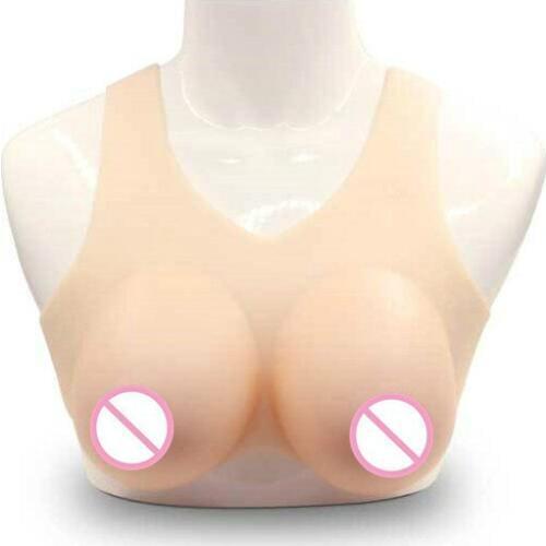 New Full Silicone Crossdresser Breast Form Real Vest Shape No Neck Bust Prosthetic Chest Enhancer Forma De Mama Fake Breast
