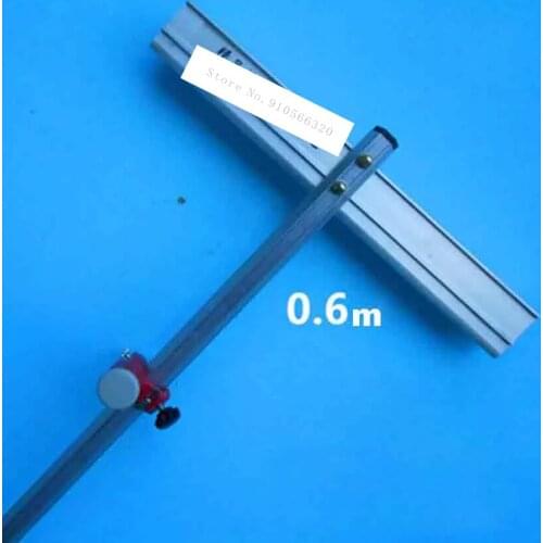 Glass Push Knife 0.6 Meters 6 Side T-type Glass Push Knife Suitable for 3-10mm Glass+2 Knife Heads+1 Hand Knife