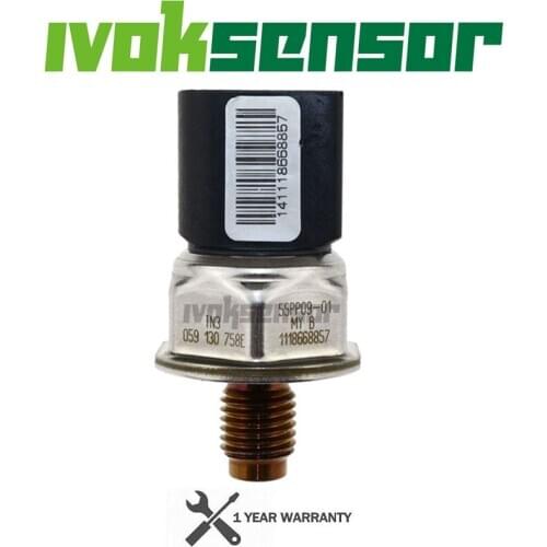 Original Diesel Fuel Rail Pressure Sensor Drucksensor 059130758E 55PP09-01 059 130 758E For Audi Q7 A4 S4 A5 S5 A6 S6 A8 S8 4.2