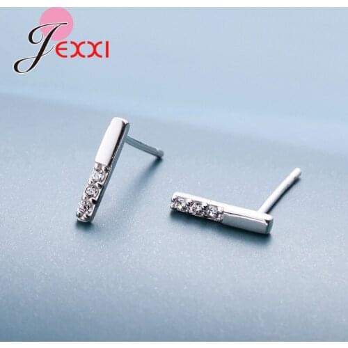Piercing Ear Studs 925 Sterling Silver Stud Earrings For Women Gift Fine Jewelry Korean Hot Sell Bridal Ear Bijoux