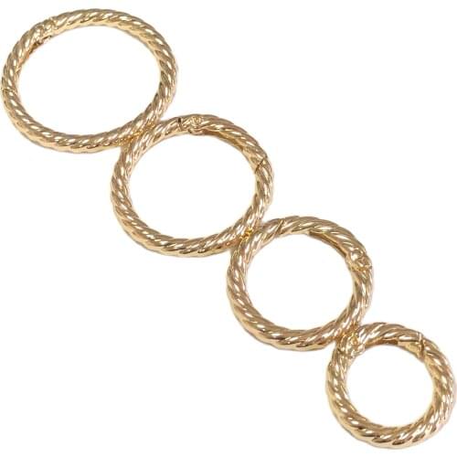 Spring Gate O Rings Openable Keyring Leather Bag Belt Strap Dog Chain Buckles Snap Clasp Clip Trigger DIY Accessories New style