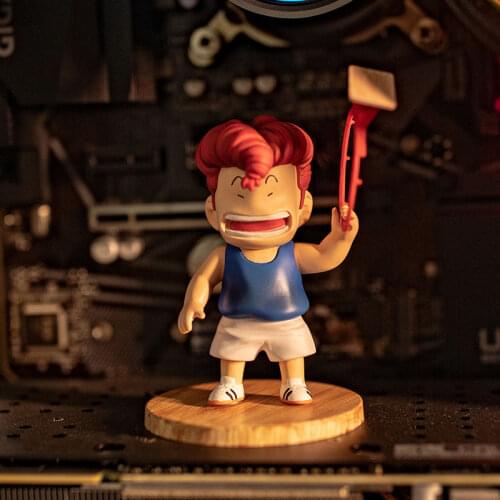 Q Version Slam Dunk Master Grabs The Basket Sakuragi Flower Road Hand-carrying Case Model Decoration Toy