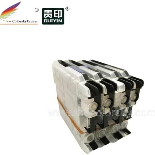 RCB-LC39L) refill refillable ink cartridge for Brother DCP-J125 DCP-J315W DCP-J515W MFC-J265W MFC-J410 small low capacity kcmy