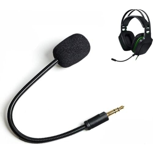 Replacement Aux 3.5mm Jack Game Mic Detachable Microphone Boom for for ~Razer Electra V2 USB 7.1 Headphones Gaming Heads