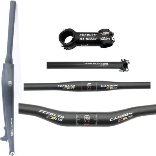 Carbon fork carbon MTB Bike Handlebar Bike Set Mountain Bike Handlebar & Stem & Carbon cycling NEXT XXX road bike parts