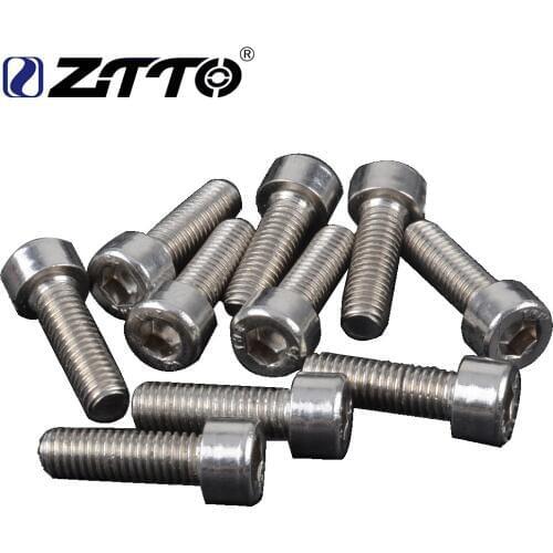 2PCS ZTTO Water Bottle Cage Stainless steel hex socket screws M5*12mm cylinder head bolt, cup head screws