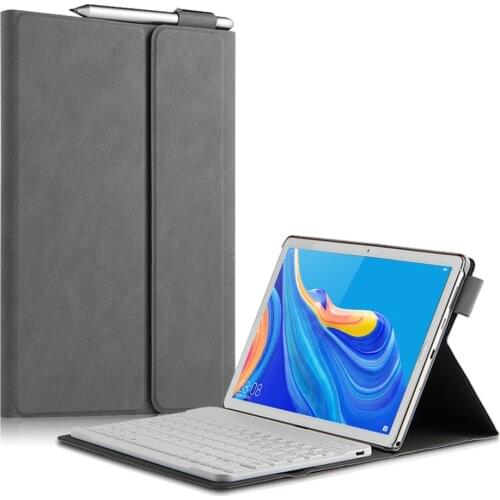 Bluetooth Keyboard For HUAWEI MediaPad M5 lite 10.1 inches protective cover computer leather case anti-fall magnetic bracket