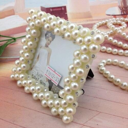 European style pearl photo frame decoration picture frame studio wedding photo gift photo frame home decoration frame pastoral p