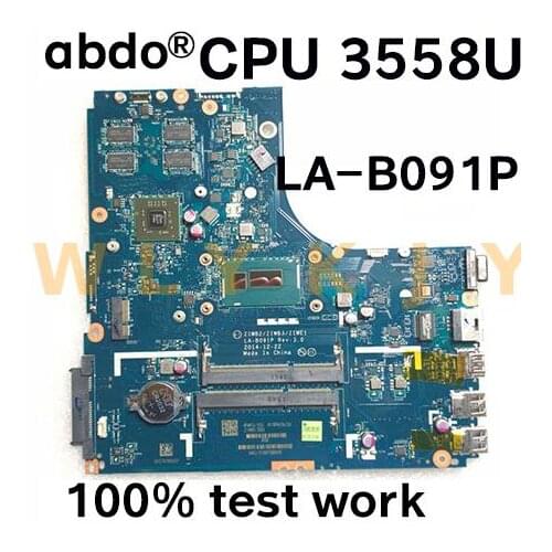ZIWB2 / ZIWB3 / ZIWE1 LA-B091P for Lenovo B50-70 B50-80 notebook motherboard CPU Pentium 3558U 100% test work