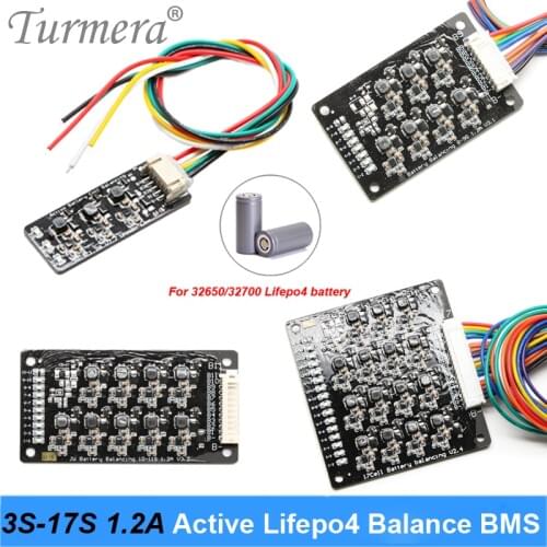 1.2A Lifepo4 Battery Active Balance BMS 2S 4S 6S 8S 10S 13S 16S 17S Lifepo4 LTO Battery Equalizer Balance Energy Transfer Board