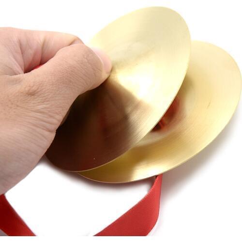 1 Pair Mini Metal Cymbals Music Toys Copper Cymbals 9 Cm