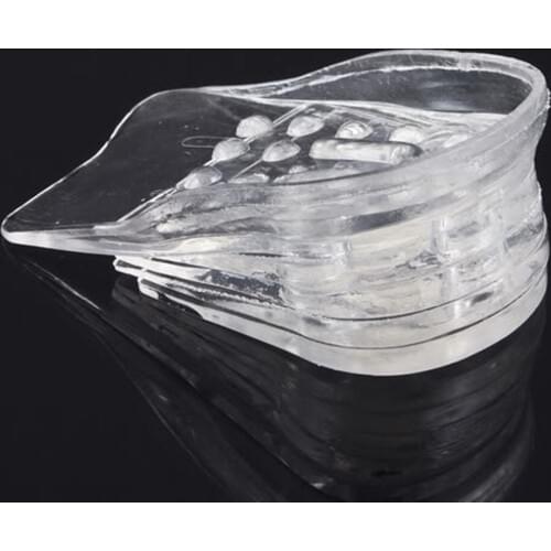 1pair Transparant 5 Layers Adjustable Taller Insole Silicone Gel Inserts Lift Shoe Pads Height Increase Comfortable Dropshipping