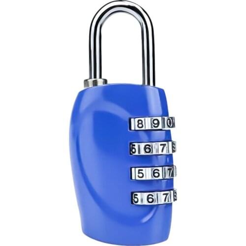 50Pcs 4 Dial Digit Lock Combination Password Padlock Zinc Alloy Travel Suitcase Luggage Cabinet Code Security Locker