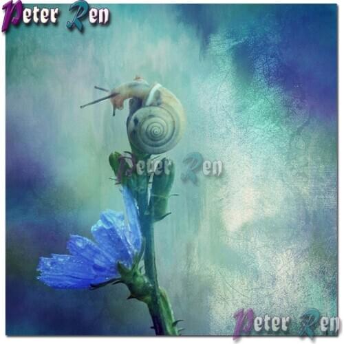 5d animal Snail and flower Diamond Painting Embroidery DIY Square or round Mosaic Cross stitch Rhinestone art Home Decoration