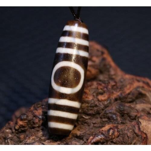 AL Treasure Magic Power Tibetan old Agate 3 eye Wisdom dZi Bead Amulet Fit For Making Bracelet Talisman Timestown UPD22Asw