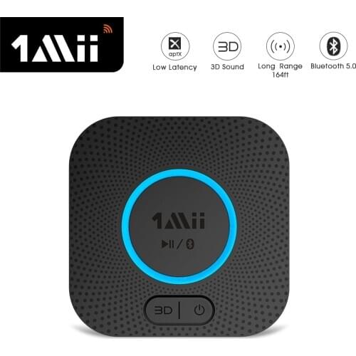 1Mii B06 Plus Bluetooth 5.0 Audio Receiver aptX LL HD 3D 2RCA 3.5mm Jack AUX Bluetooth Adapter for Car Headphone Home Stereo