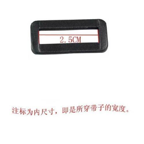 FreeShipping100pcs 25mm Black Plastic rectangular type Ring DIY Buckle handmade accessories for Purse Bags and Handbag hardwears