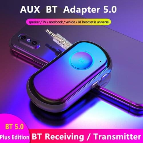 Bluetooth 5.0 Audio Receiver Transmitter 3.5mm AUX Jack Music Wireless Adapter Handsfree Car Kit For TV PC Headphone Amplifier
