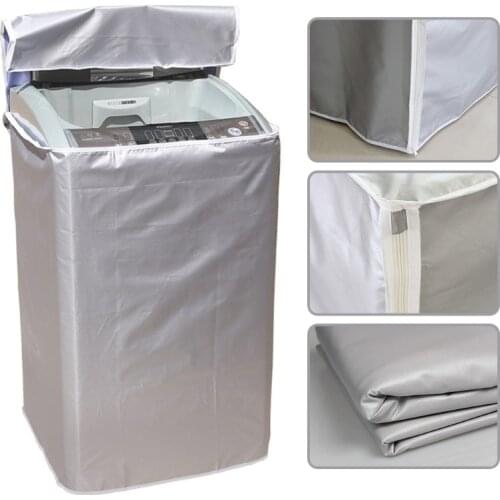 77JB Washing Machine Cover Polyester Waterproof Top Load Washer Cover Sunscreen
