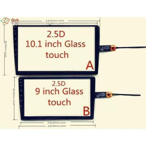 Black touch screen 9 10.2 inch P/N LXH820-150-V3-FPC LXH820 -1 GPS car navigation radio touch screen sensor