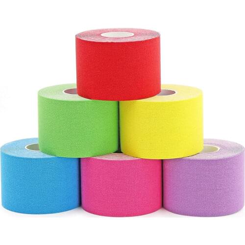 10pcs Cotton Elastic Sports Tape Kinesiology Taping Exercise Muscle Protector Women DIY Breast Lift Tape Waterproof Bandage
