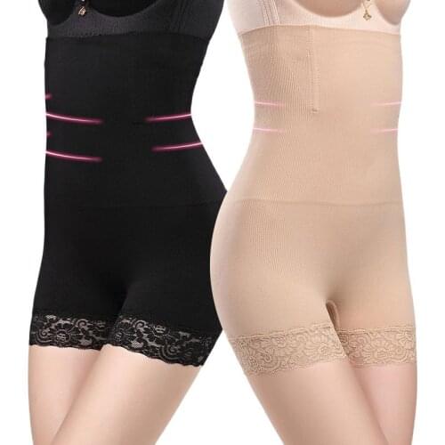 Women High Waist Body Shaper Panties Tummy Belly Control Body Slimming Control Shapewear Girdle Underwear Lace Waist Hip Trainer