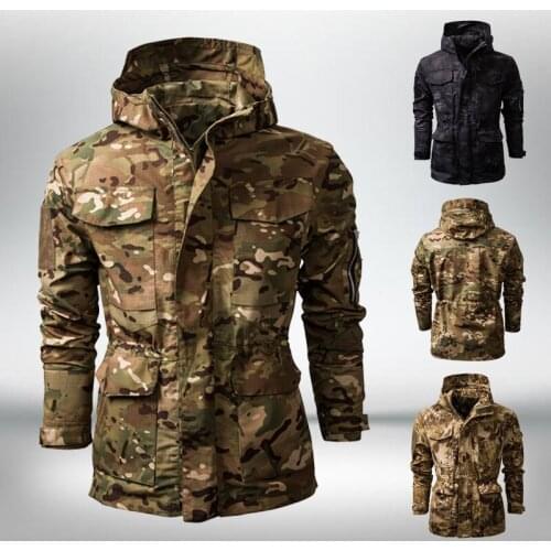 Fashion New mens waterproof camouflage outdoor jacket multifunctional tactical hooded jacket Mountaineering clothes