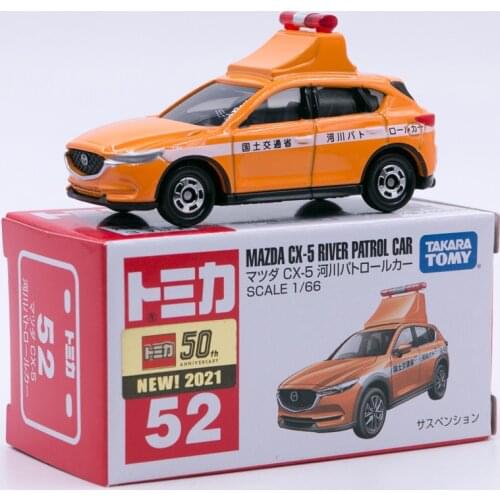 Takara Tomy Tomica No.52 Mazda CX-5 River Patrol Car Scale 1/66 Diecast Car Model Children Toys