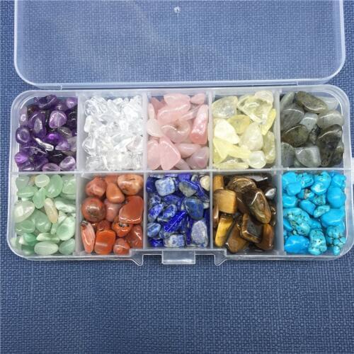 Natural crystal Stone Ten kinds teaching Gemstone Quartz Rock Mineral specimen Healing Reiki Home decoration