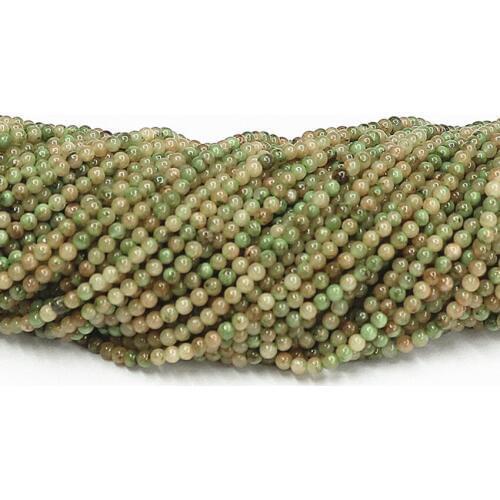 Natural Sea Stone Chalcedony 2mm 3mm Round Loose Beads Diy Jewelry Loose Beads Spacers Accessories Findings 15" B480