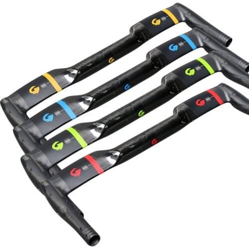 New ASIACOM Road bike UD full carbon rest handlebar TT style Fixed Gear bicycle carbon handlebar 0 degree angle 31.8mm Free ship