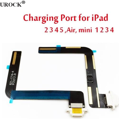 New Charger Charging Port Dock USB Connector Flex Cable For iPad 2 3 4 5 Air 2 6 Mini 1 2 3 4 Ribbon Replacement Parts-in Mobile