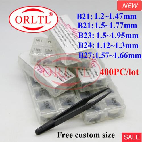 ORLTL Custom size Injector Shims Gaskets B21 B23 B24 B27 Diesel Common Rail Injector Adjust Shims Washer For DENSO 50pc /Box